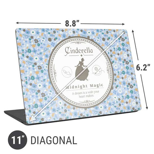 Disney Cinderella Midnight Magic Silhouette Universal Laptop 11in (8.8 x 6.2in) Skin